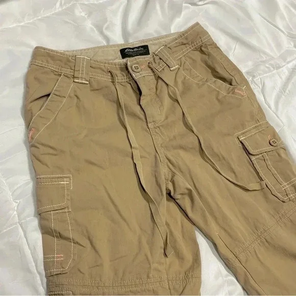 Eddie Bauer Tan Khaki Cargo Capris - Picture 3 of 5